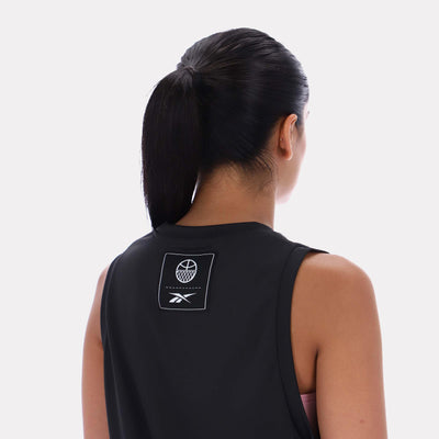 Reebok Apparel Women Basketball Ready Mesh Tank BLACK
