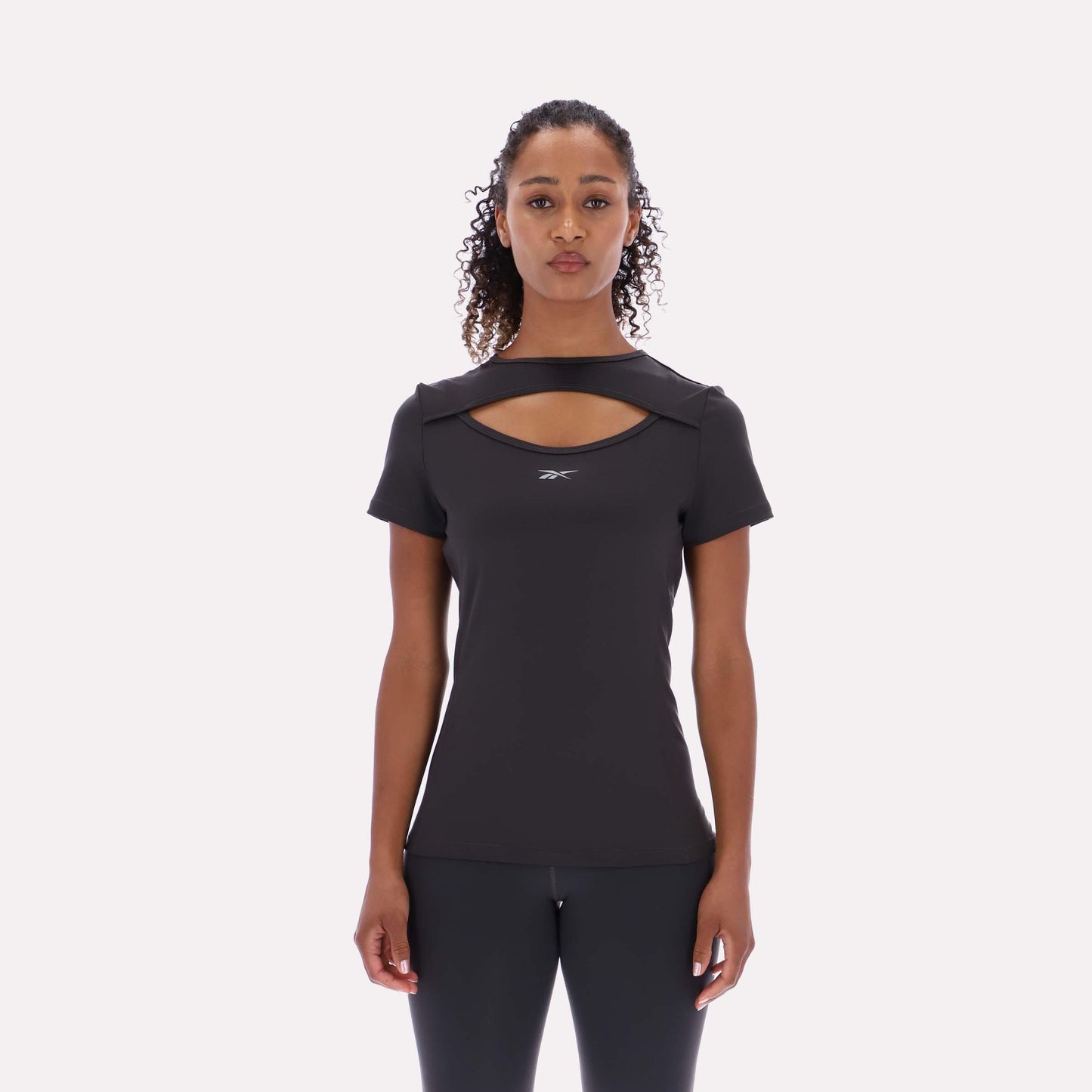 Reebok Apparel Women RBK-Lab Vented Outdoor T-Shirt WASHED BLACK