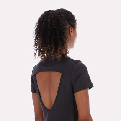 Reebok Apparel Women RBK-Lab Vented Outdoor T-Shirt WASHED BLACK