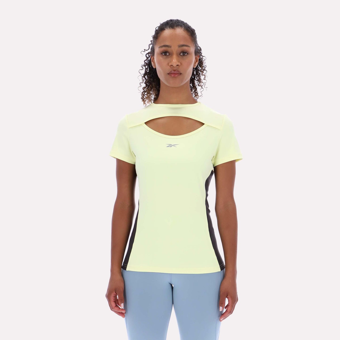 Reebok Apparel Women RBK-Lab Vented Outdoor T-Shirt YELLOW HAZE