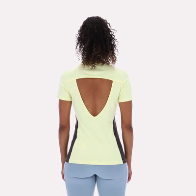 Reebok Apparel Women RBK-Lab Vented Outdoor T-Shirt YELLOW