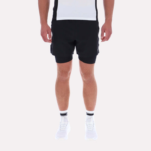 Reebok Apparel Men 2-in-1 RBK-Dry Running Shorts BLACK