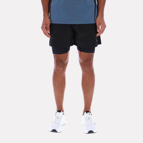 Reebok Apparel Men 2-in-1 RBK-DRY Training Shorts BLACK