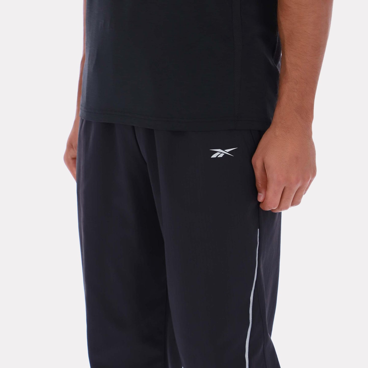 Reebok Apparel Men Velocity Ripstop Running Pants BLACK