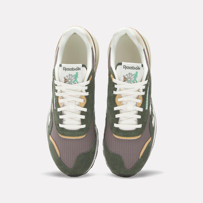 Reebok Footwear Men Classic Nylon 89 Shoes GRIT GREEN/TREK GREY/CHALK