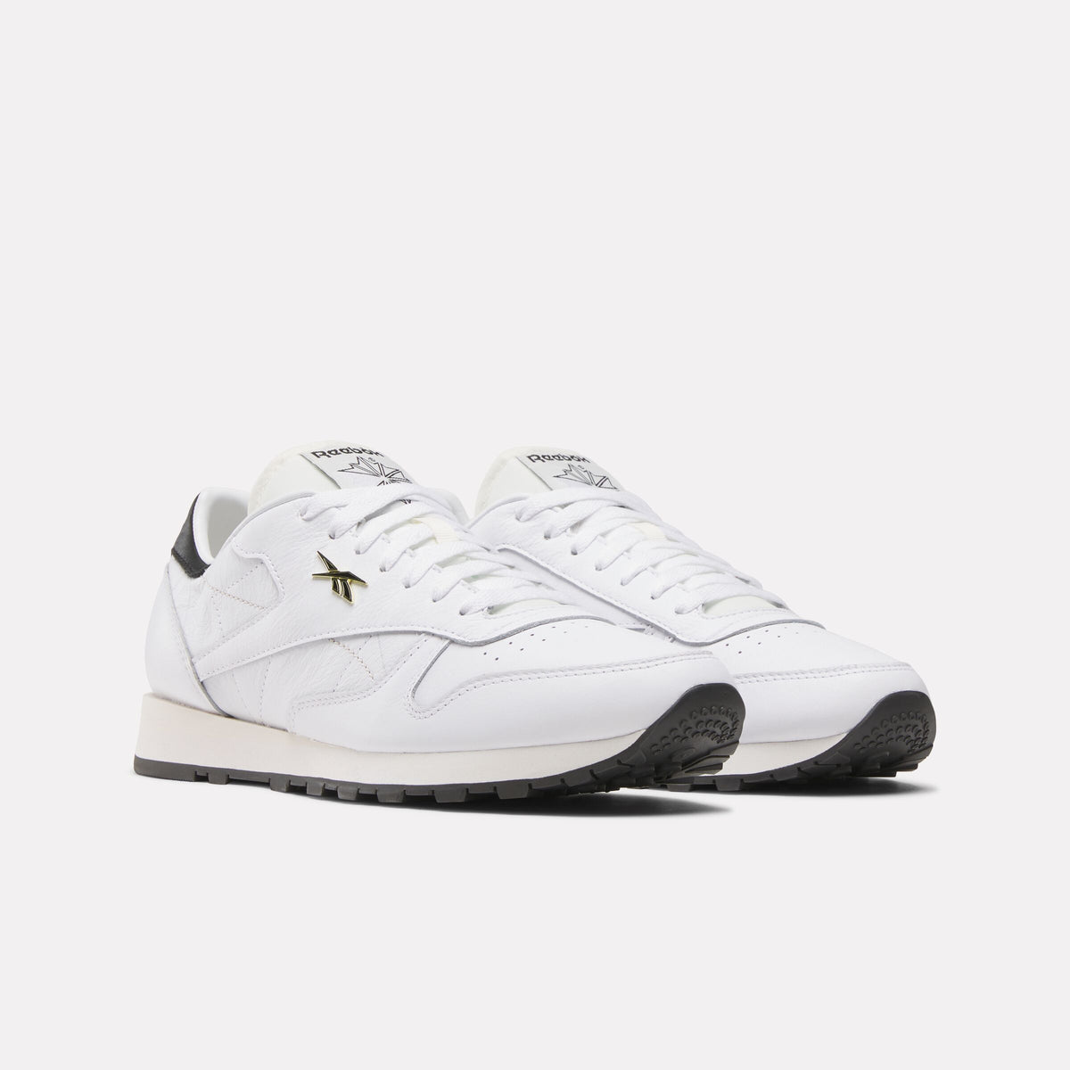 REEBOK FOOTWEAR UNISEX Classic Leather Shoes WHITE/BLACK/CHALK
