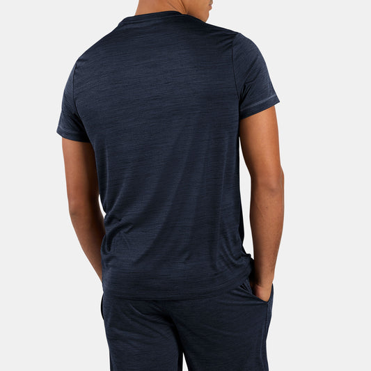 REEBOK APPAREL MEN ID TRAIN MELANGE TECH TEE MEN VECTOR NAVY