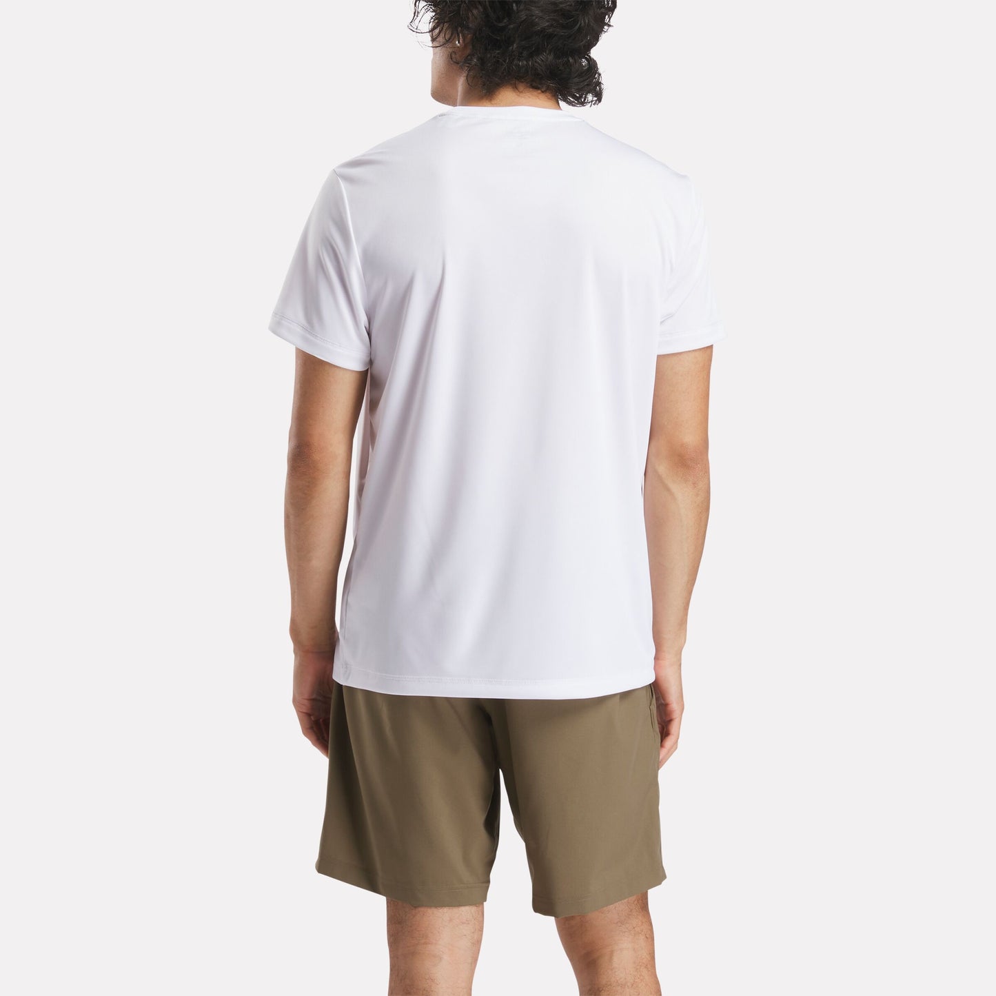 REEBOK APPAREL MEN Training Short Sleeve Tech T-Shirt WHITE