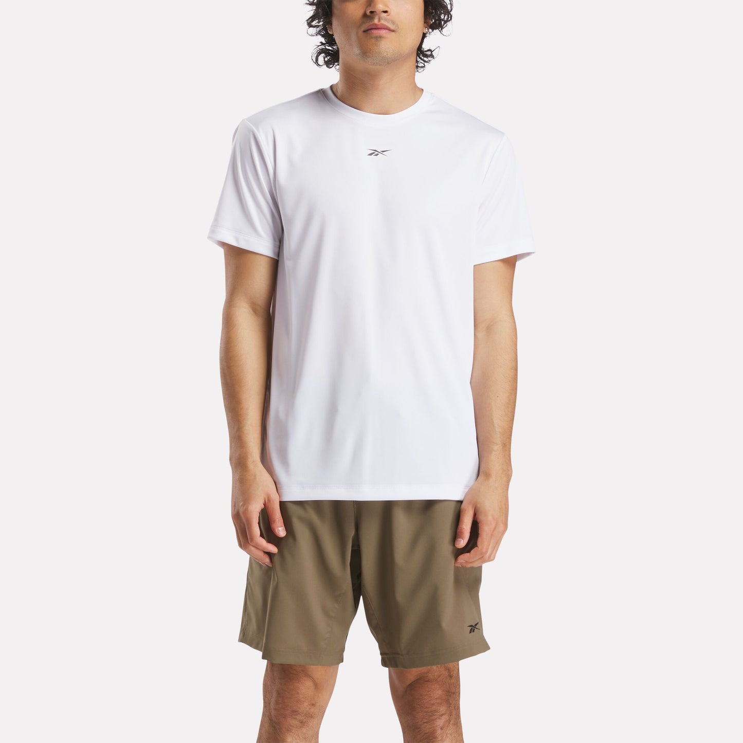 REEBOK APPAREL MEN Training Short Sleeve Tech T-Shirt WHITE