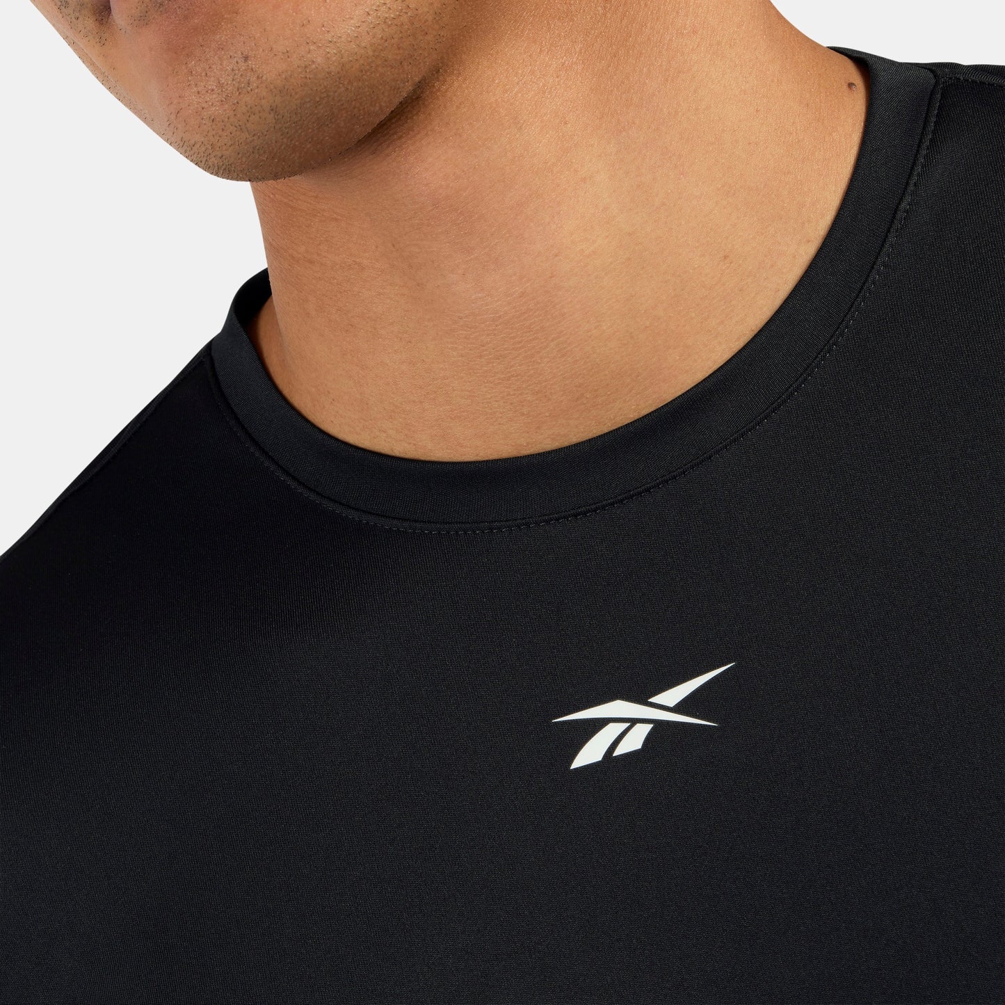 REEBOK APPAREL MEN ID Train Long Sleeve Tech Tee BLACK