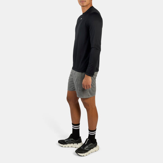 REEBOK APPAREL MEN ID Train Long Sleeve Tech Tee BLACK