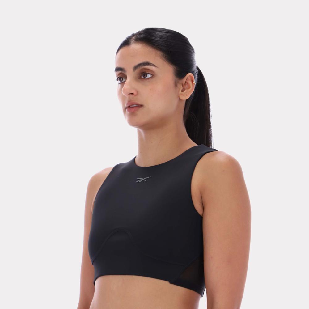 Reebok Apparel Women Lux Contour Crop Top BLACK
