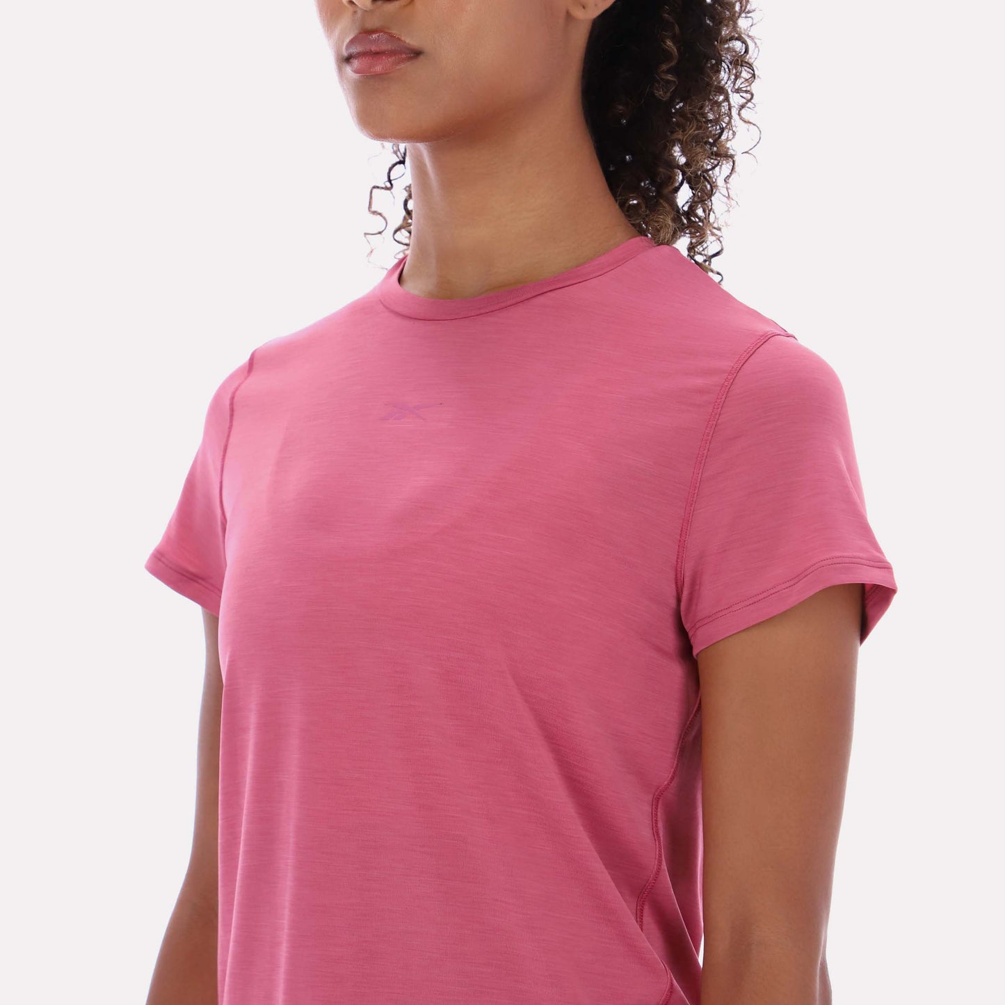 REEBOK APPAREL WOMEN RBK-CHILL Athletic T-Shirt STUDIO PINK