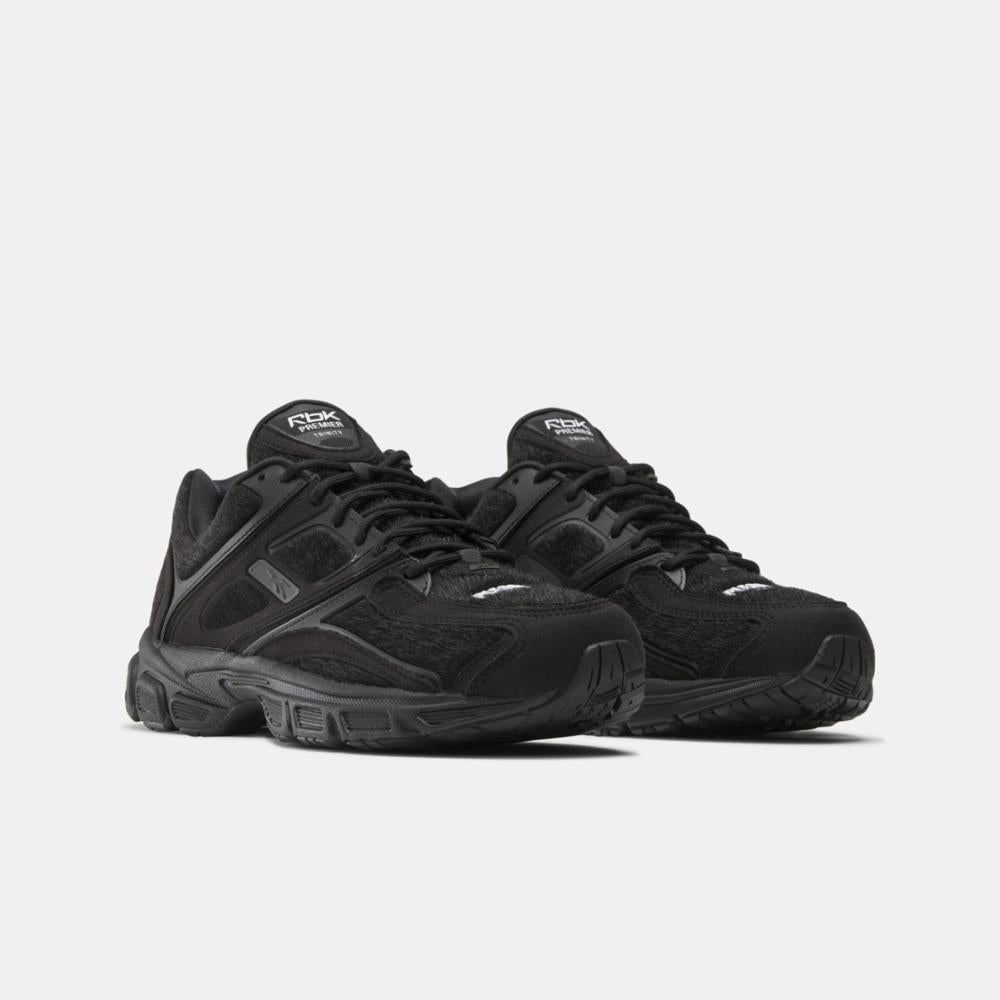 Reebok Footwear Men Reebok x PLEASURES Premier Trinity KFS Shoes BLACK/BLACK/BLACK