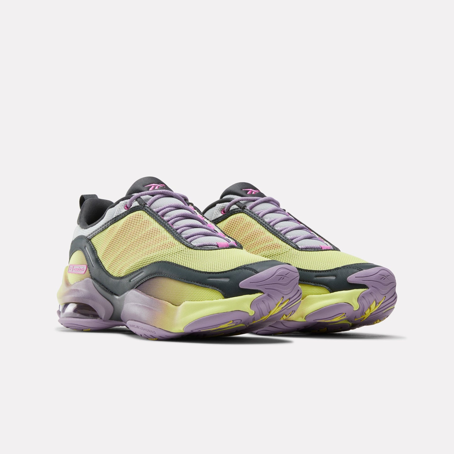 REEBOK FOOTWEAR UNISEX DMX Series 3000 Shoes SPORTCITRUS/BLACKBERRY/GREY