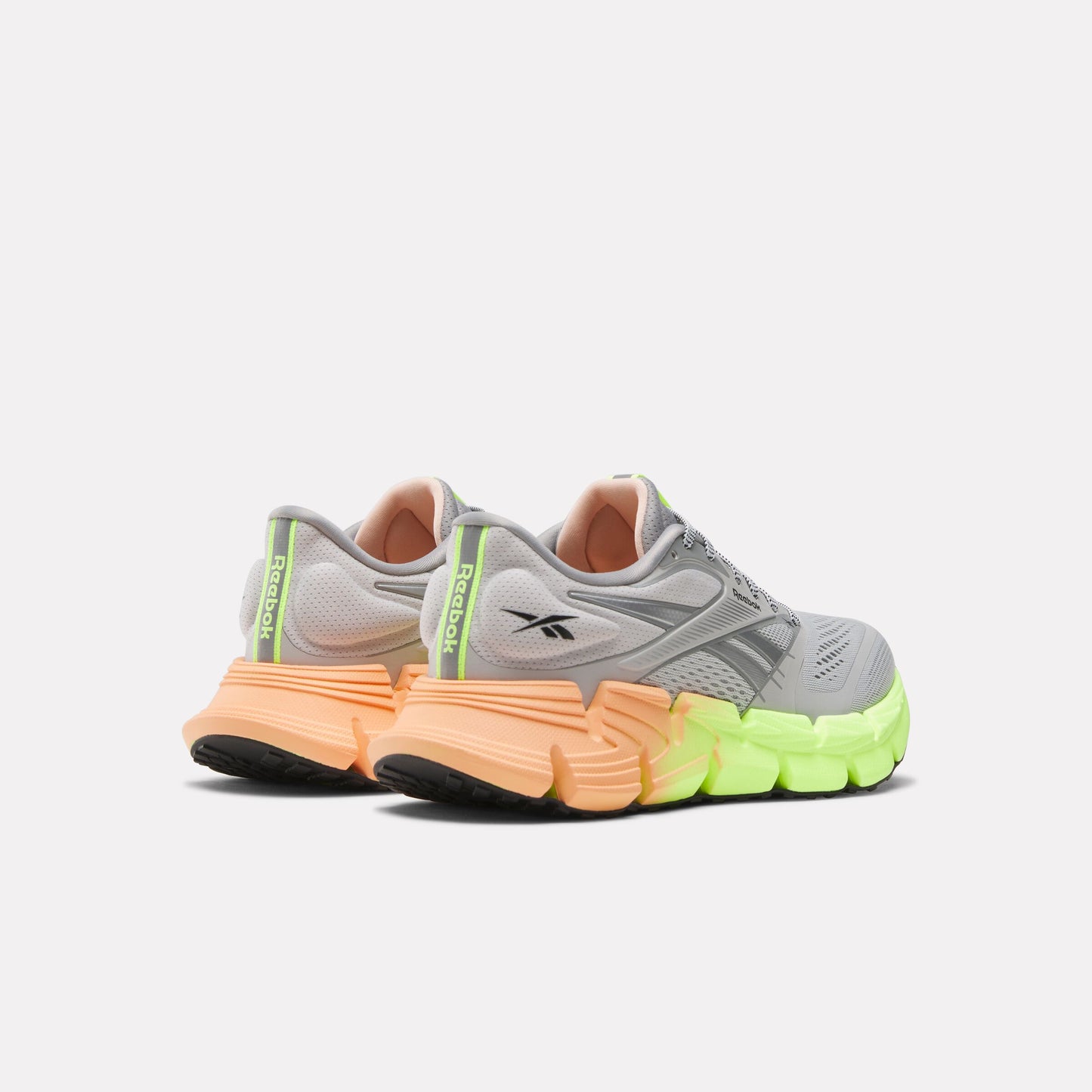 REEBOK FOOTWEAR WOMEN FloatZig 2 Running Shoes GREY/DIGITAL LIME