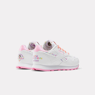 Reebok Footwear Kids Reebok x Dora the Explorer Classic Leather Shoes – Pre-School WHITE/WHITE/PLAYFUL PINK