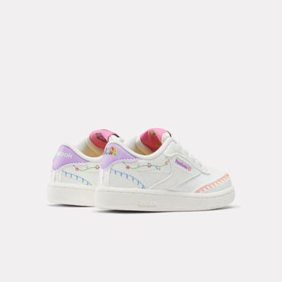 Reebok Footwear Kids Reebok x Dora the Explorer Club C Shoes - Baby & Toddler CHALK/CHALK/DIGITAL PURPLE