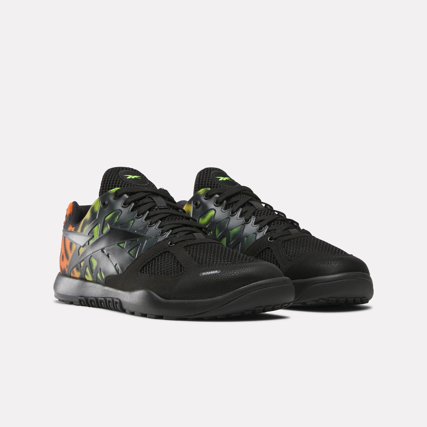 REEBOK FOOTWEAR MEN Nano 2.0 Training Shoes BLACK/ATOMIC TANGERINE