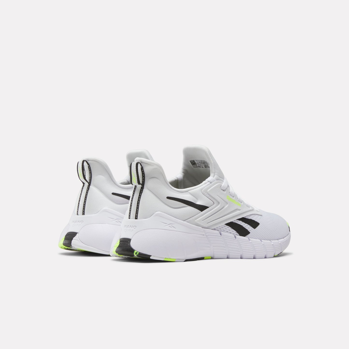REEBOK FOOTWEAR WOMEN Nano Gym Training Shoes FTWR WHITE/BLACK/DIGITAL LIME