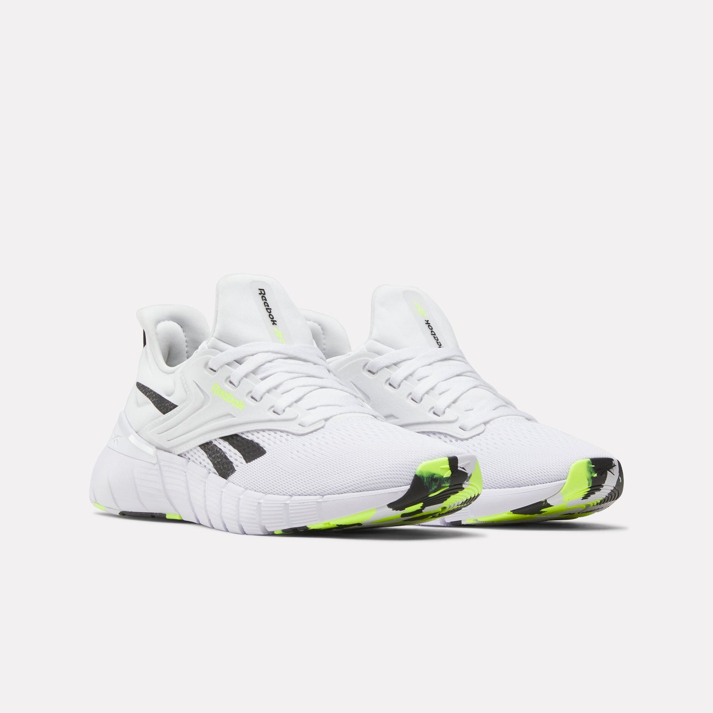 REEBOK FOOTWEAR WOMEN Nano Gym Training Shoes FTWR WHITE/BLACK/DIGITAL LIME