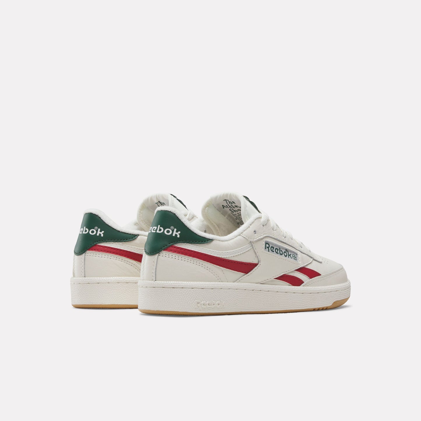 REEBOK FOOTWEAR WOMEN Club C Revenge Shoes CHALK/FLASHRED/DARKGREEN