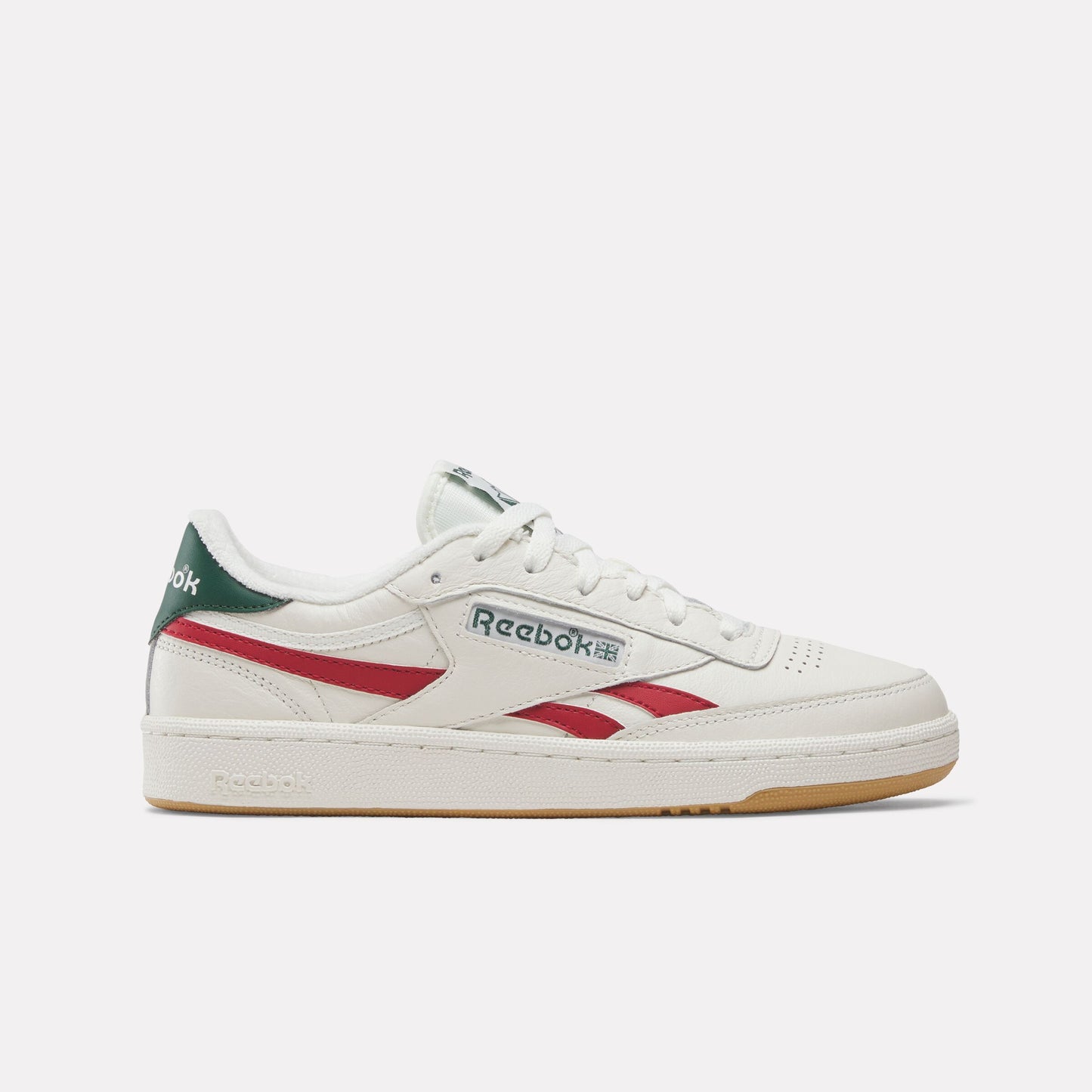 REEBOK FOOTWEAR WOMEN Club C Revenge Shoes CHALK/FLASHRED/DARKGREEN
