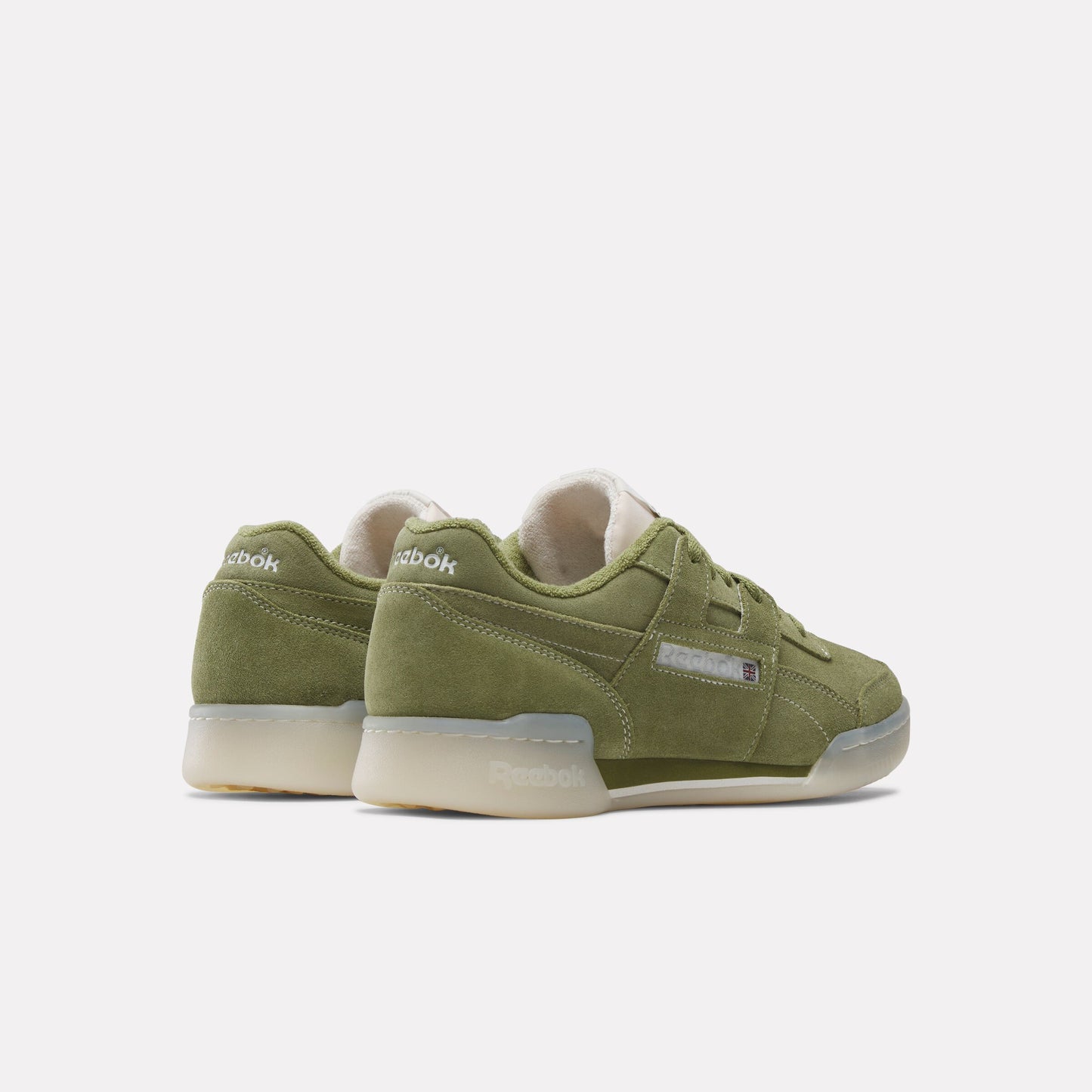 REEBOK FOOTWEAR UNISEX Workout Plus Shoes GRITGREEN/CHALK/ALABASTER