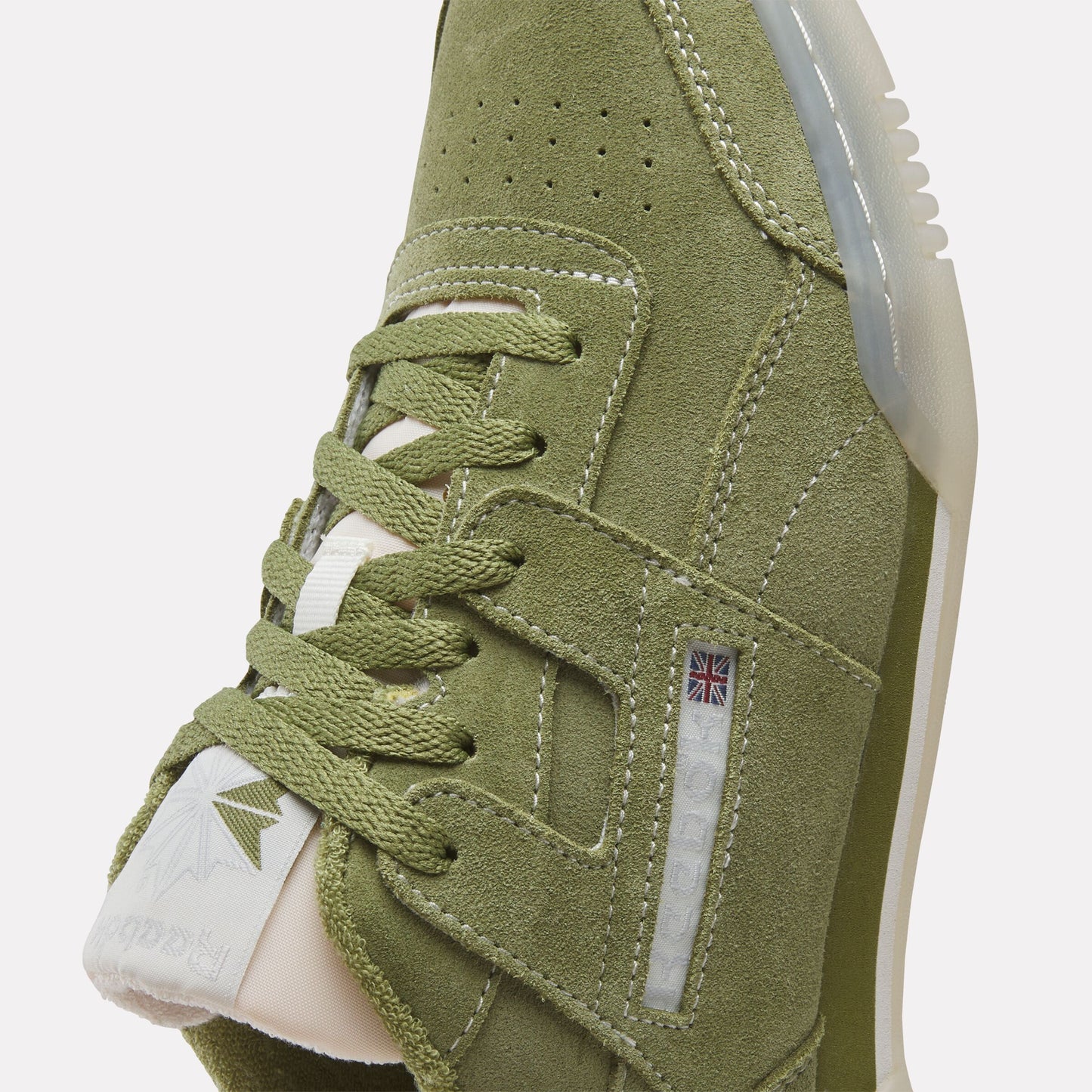 REEBOK FOOTWEAR UNISEX Workout Plus Shoes GRITGREEN/CHALK/ALABASTER