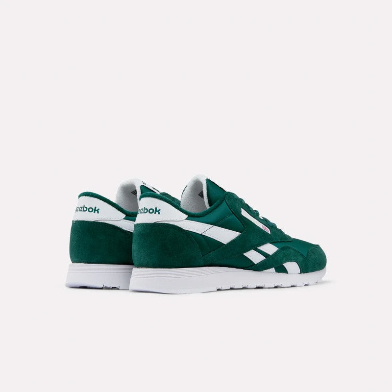 REEBOK FOOTWEAR UNISEX Classic Nylon Shoes METALGREEN/FTWRWHITE/METALGREE