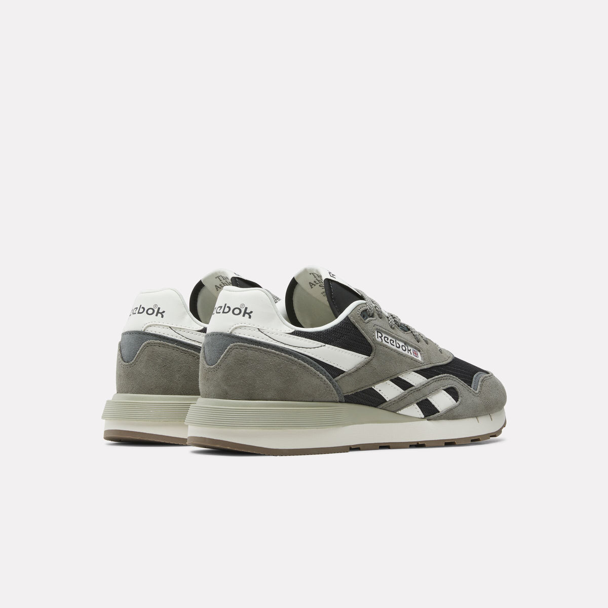 REEBOK FOOTWEAR UNISEX Classic Nylon 89 Shoes BLACK/STILLGREY/CHALK