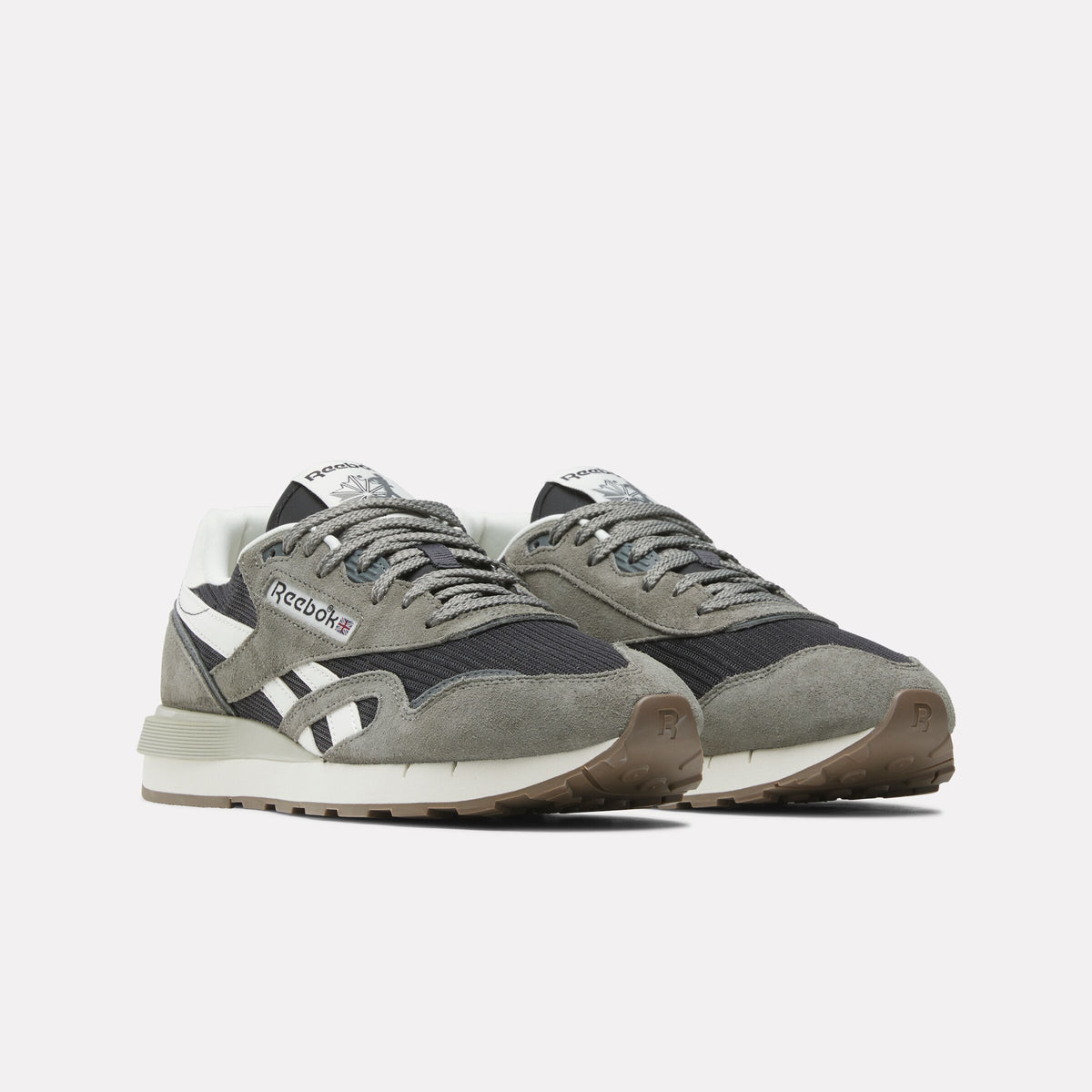 REEBOK FOOTWEAR UNISEX Classic Nylon 89 Shoes BLACK/STILLGREY/CHALK