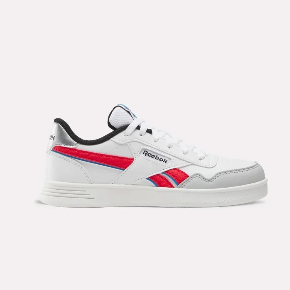 REEBOK FOOTWEAR KIDS Court Advance Shoes - Pre-School WHITE/VECTORRED/BLACK