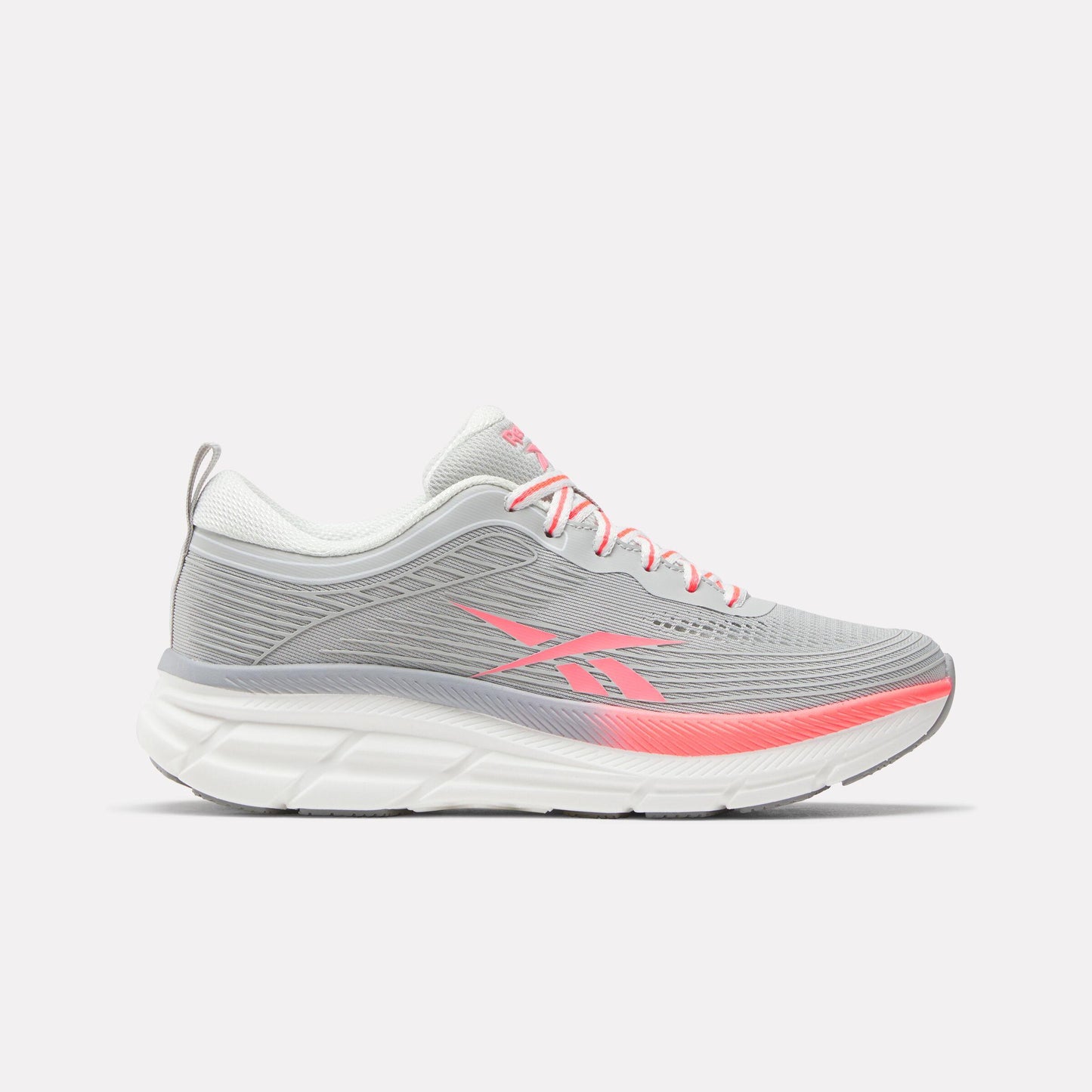 Reebok Footwear Women Road Strider Running Shoes GREY/PINK/WHITE