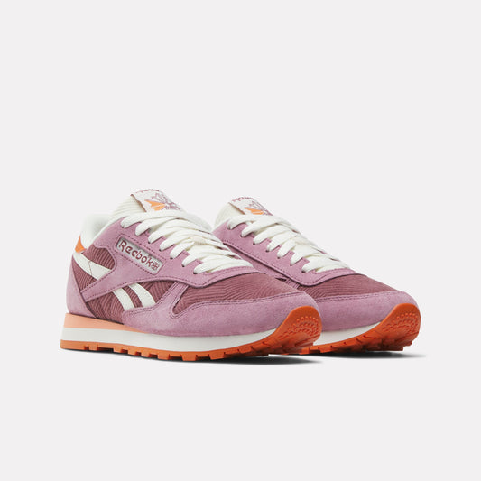 REEBOK FOOTWEAR WOMEN Classic Leather Shoes BLACKBERRY/BERRYCHILL/CHALK