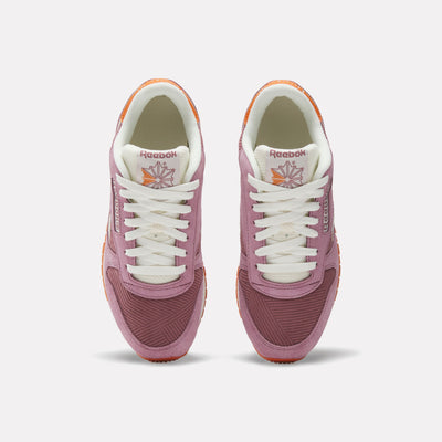 REEBOK FOOTWEAR WOMEN Classic Leather Shoes BLACKBERRY/BERRYCHILL
