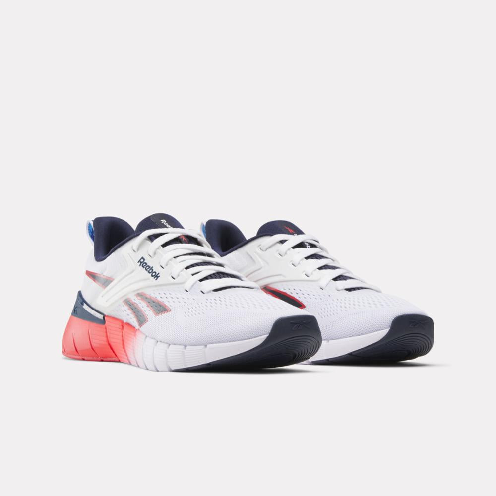 Reebok Footwear Men Nano Gym Training Shoes WHITE/NAVY/RED