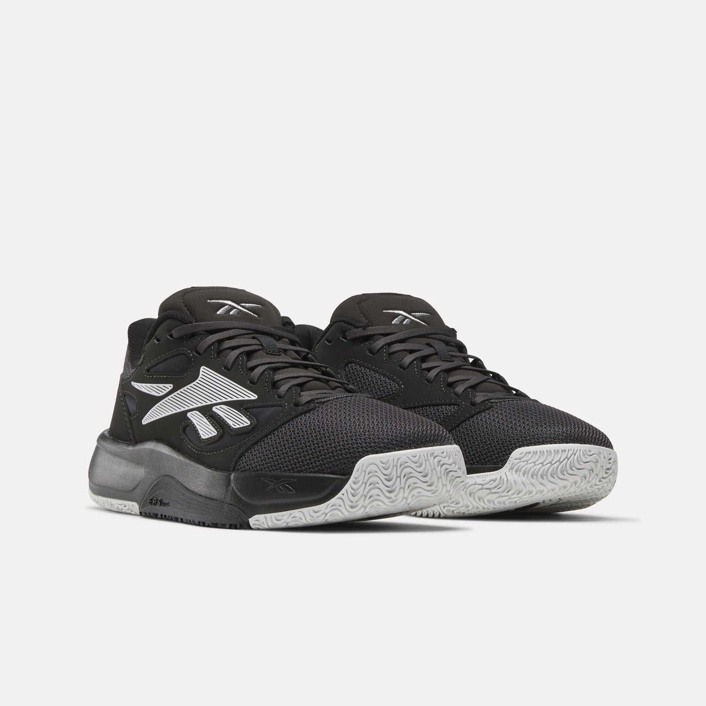 REEBOK FOOTWEAR UNISEX Engine LT Basketball Shoes BLACK/WASHED BLACK/BARELY GREY