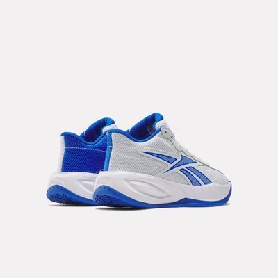 Reebok Footwear Kids Press Basketball Shoes - Grade School MOON/OPTIMUM BLUE/WHITE