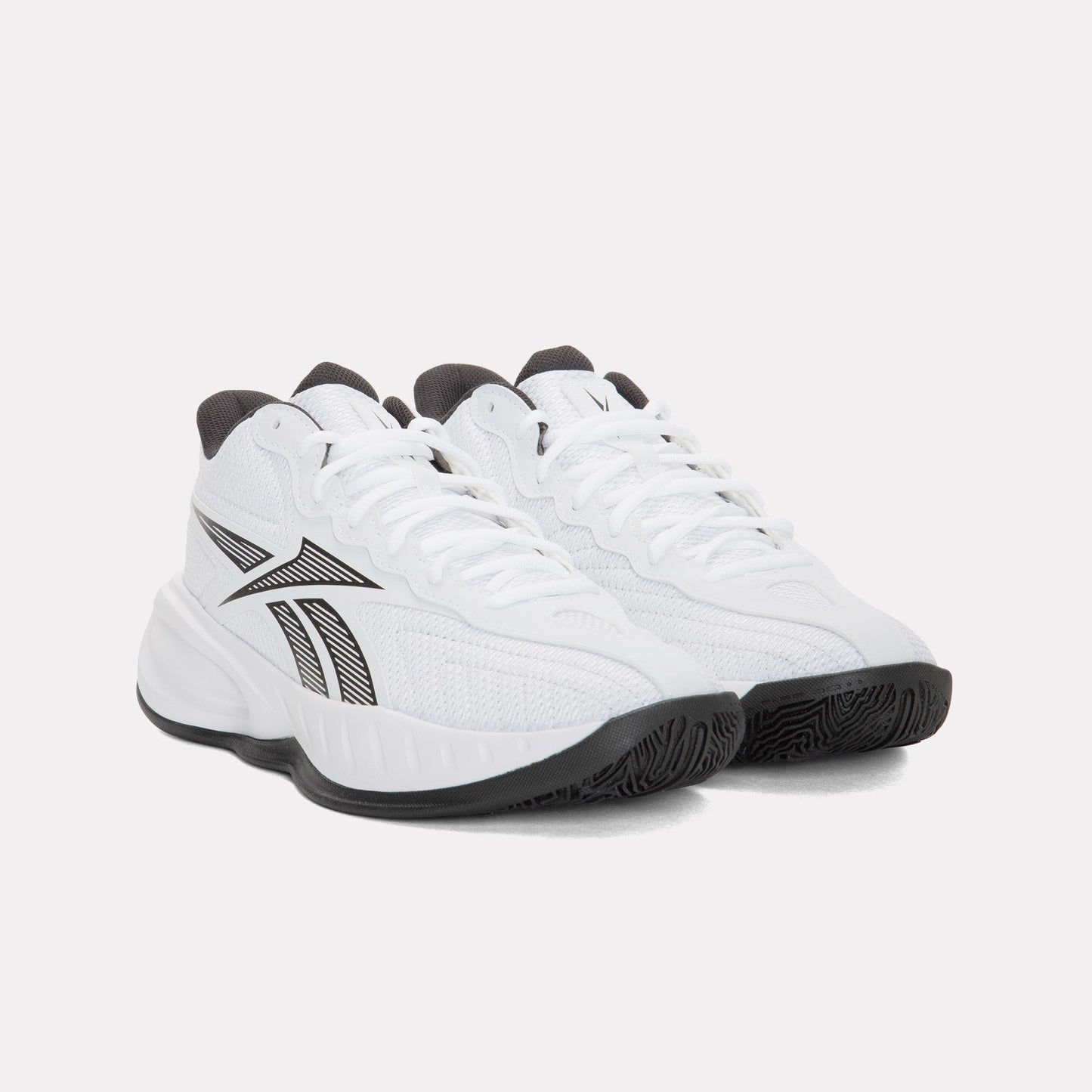 Reebok Footwear Kids Press Basketball Shoes - Grade School WHITE/CORE BLACK/BARELY GREY