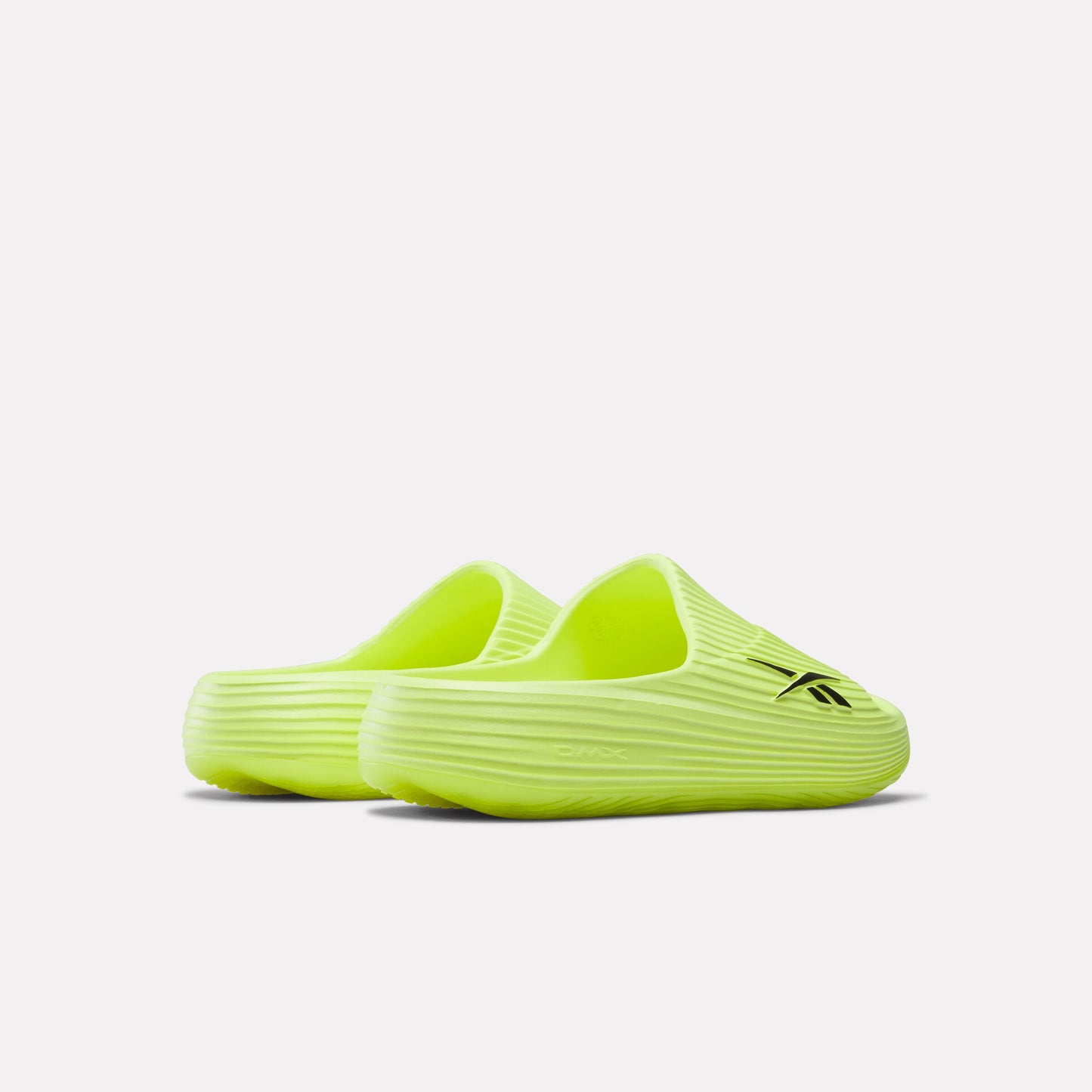 REEBOK FOOTWEAR UNISEX DMX Recovery Slides DIGITAL LIME/BLACK