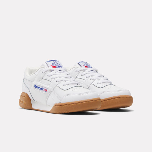 REEBOK FOOTWEAR KIDS Workout Plus Shoes - Pre-School FTWRWHITE/VECTORBLUE/VECTORRED