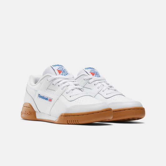 REEBOK FOOTWEAR KIDS Workout Plus Shoes - Grade School FTWRWHITE/VECTORBLUE/VECTORRED