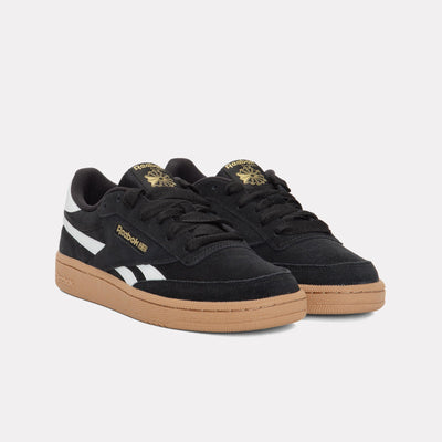 Reebok Footwear Kids Club C Revenge Shoes - Grade School BLACK/WHITE/GOLD