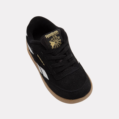 Reebok Footwear Kids Club C Revenge Shoes – Baby & Toddler BLACK/WHITE/GOLD