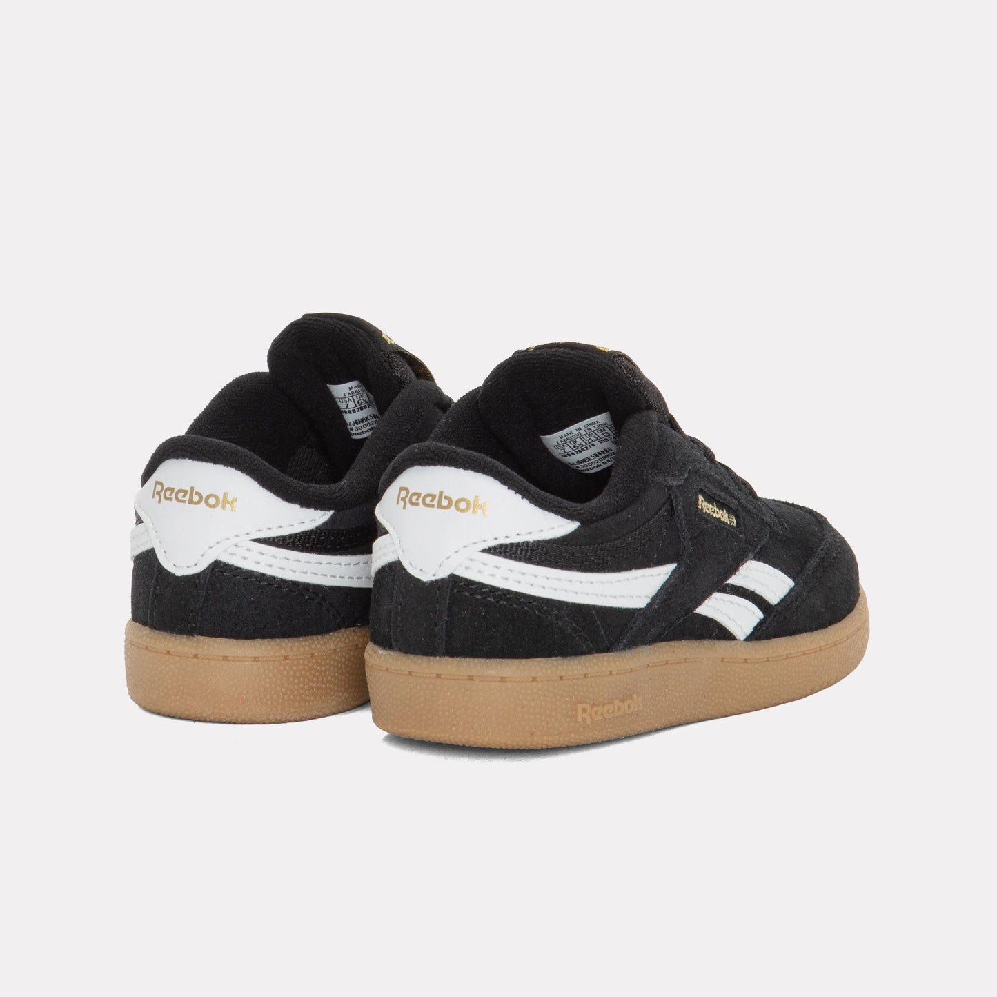 Reebok Footwear Kids Club C Revenge Shoes – Baby & Toddler BLACK/WHITE/GOLD
