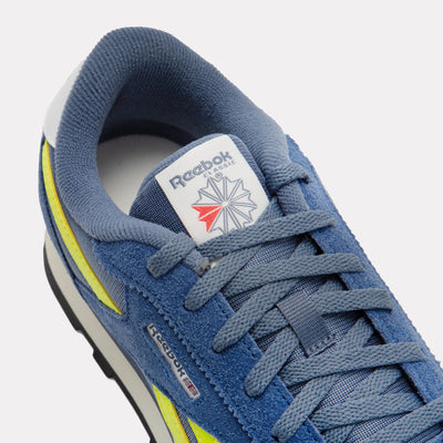 Reebok Footwear Kids Classic AZ Shoes – Grade School SHADOW/BATIK BLUE/SOLAR ACID Y