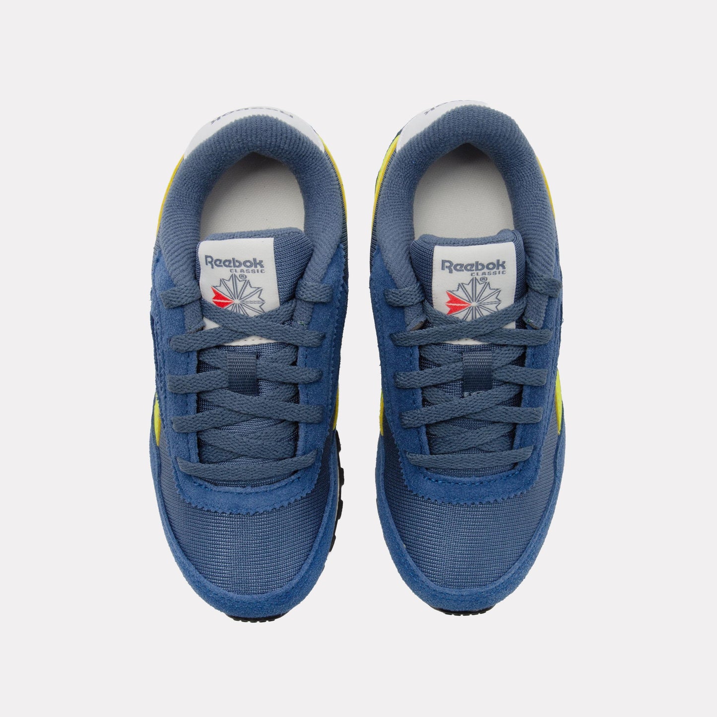 Reebok Footwear Kids Classic AZ Shoes – Pre-School SHADOW/BATIK BLUE/SOLAR ACID Y