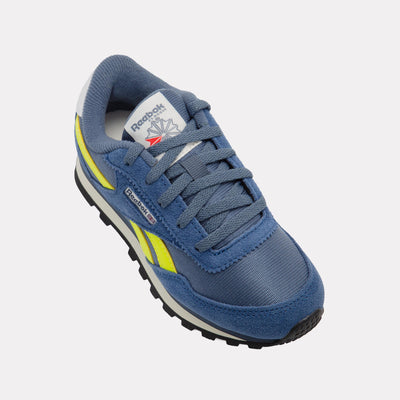 Reebok Footwear Kids Classic AZ Shoes – Pre-School SHADOW/BATIK BLUE/SOLAR ACID Y