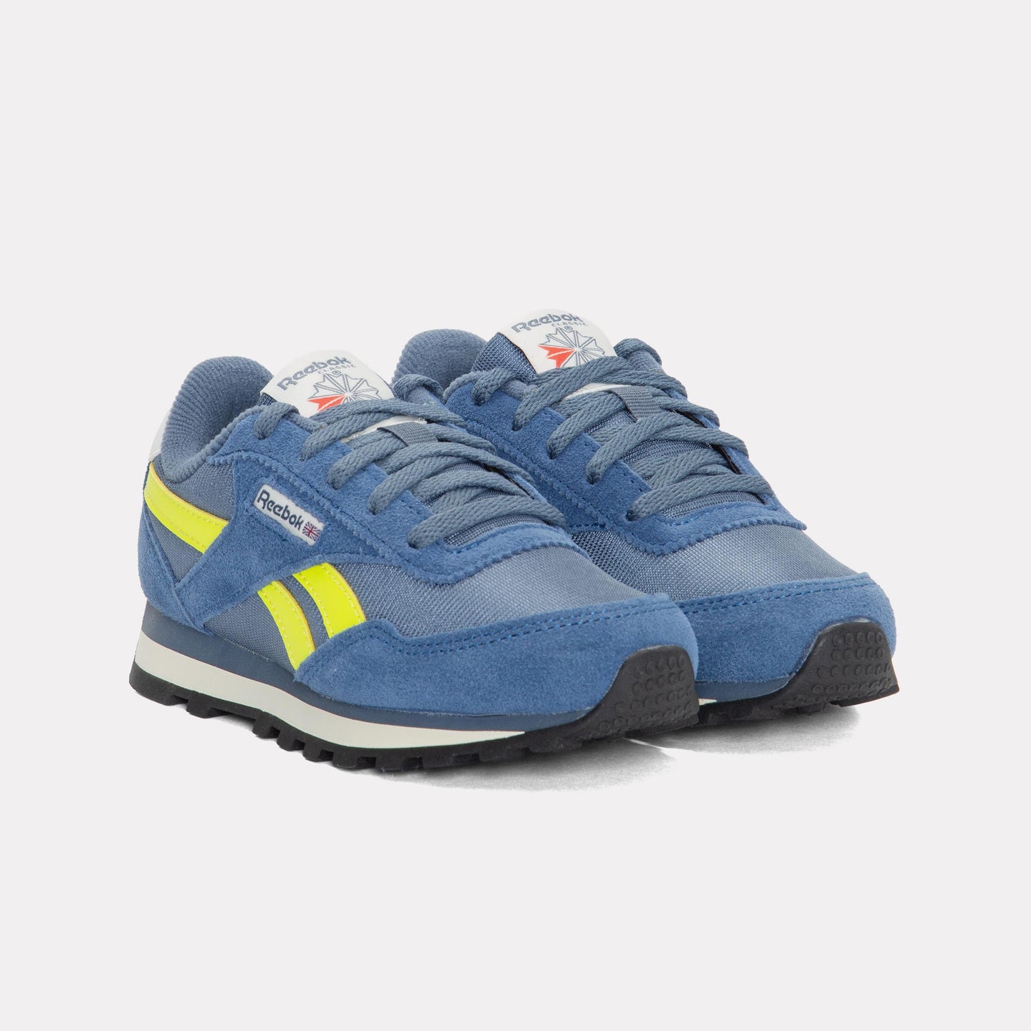 Reebok Footwear Kids Classic AZ Shoes – Pre-School SHADOW/BATIK BLUE/SOLAR ACID Y